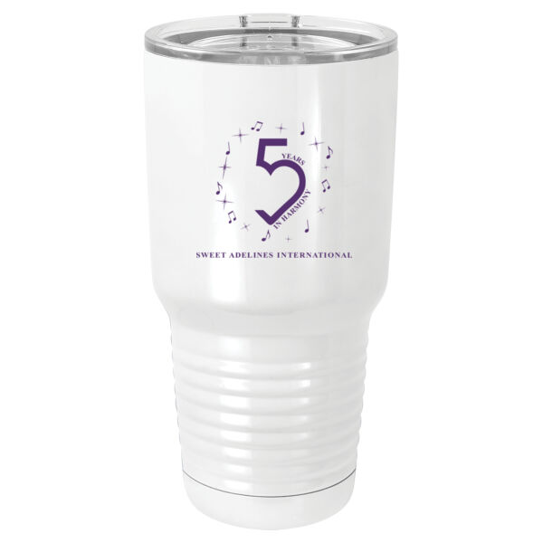 Sublimatable Polar Camel 30 oz. White Vacuum Insulated Tumbler w/Lid Thumbnail